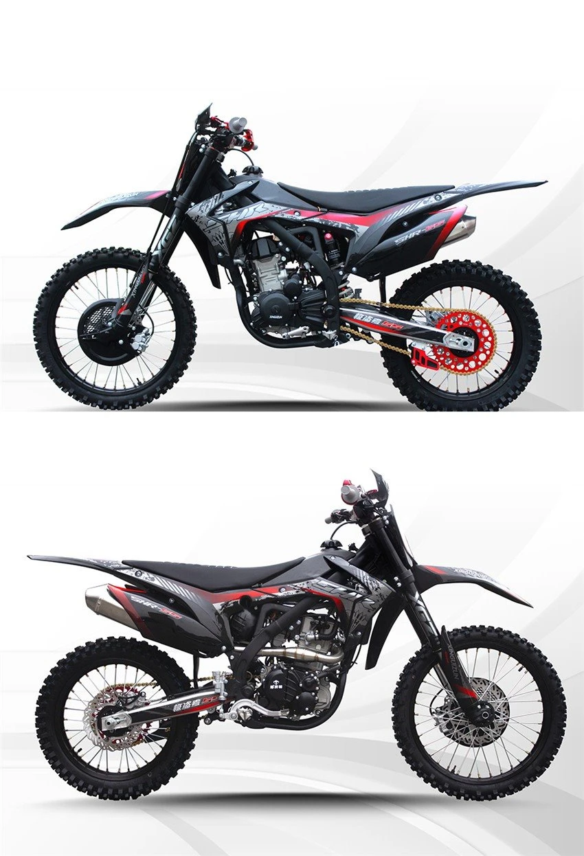 black motocross motorcycle
